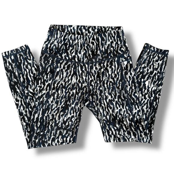 Sweaty Betty The Super Sculpt Workout Leggings Navy Blue Side Pocket Small - Picture 2 of 9